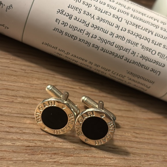 🇮🇹Bvlgari Silver Cufflinks